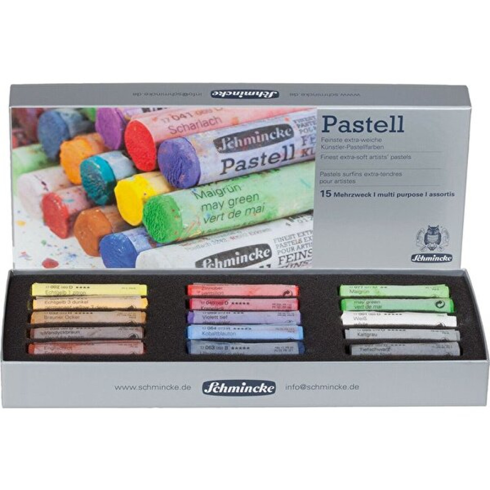 Schmincke Soft Pastel Boya Seti Cardboard 15LI Pastel Boya Fiyatı