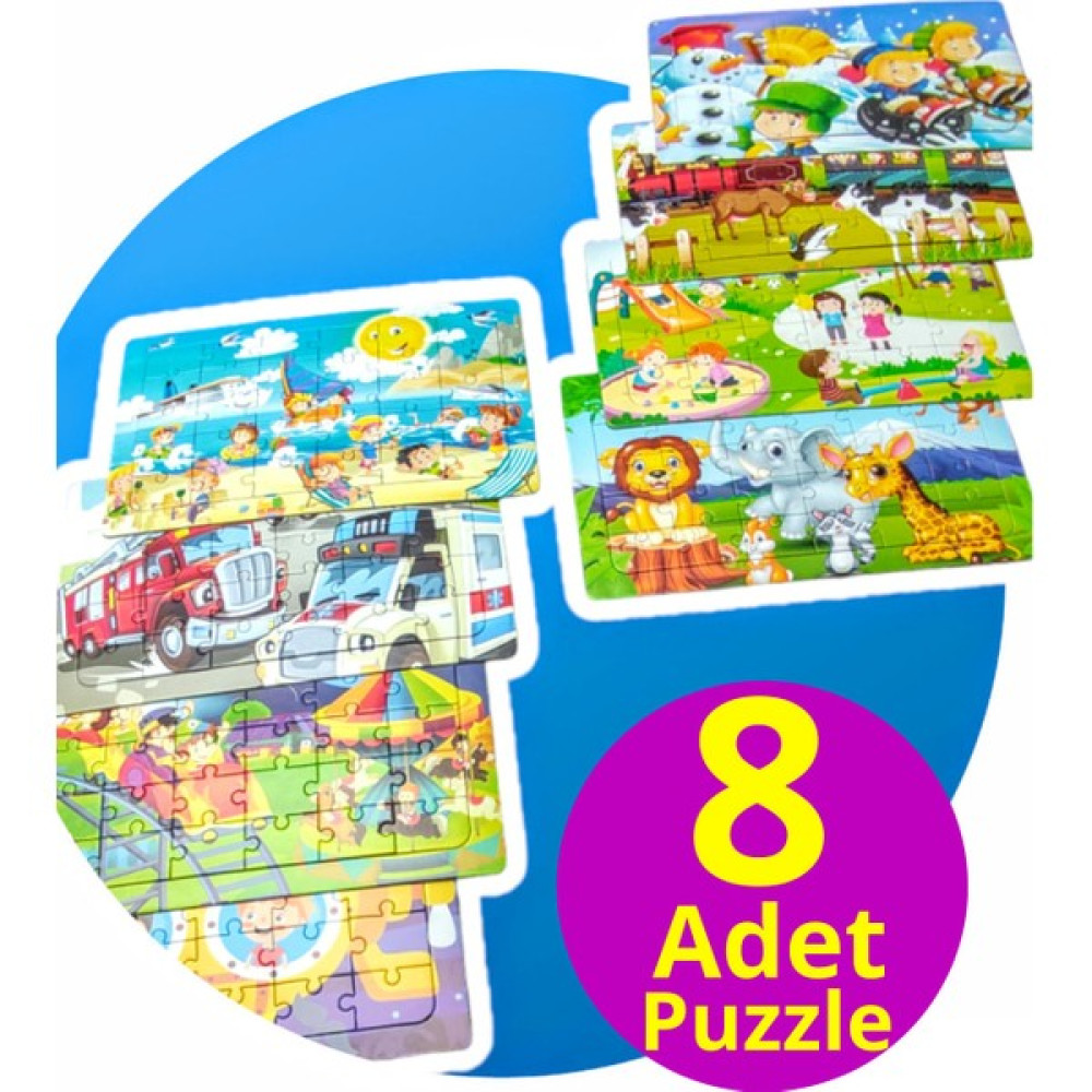 Schmülzer 8 Adet Çocuk Yapboz - Çocuk Puzzle 30 Parçalı Set Eğitici Oyuncak Fiyatı