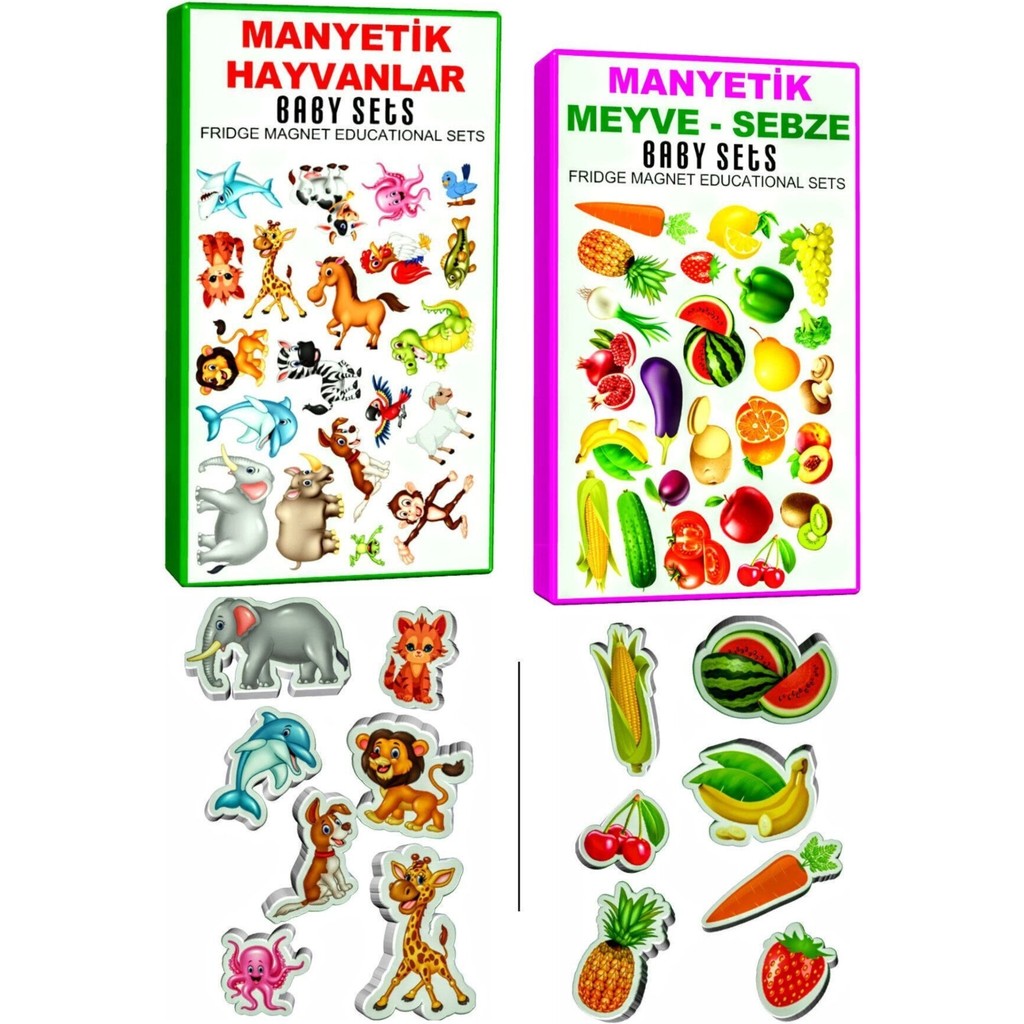 Schmülzer Buzdolabı Eğitici Manyetik Hayvanlar ve Meyveler Seti 6+ Yaş Erkek Çocuklar İçin Eğitici Oyuncak Anne Bebek Oyuncak Fiyatı