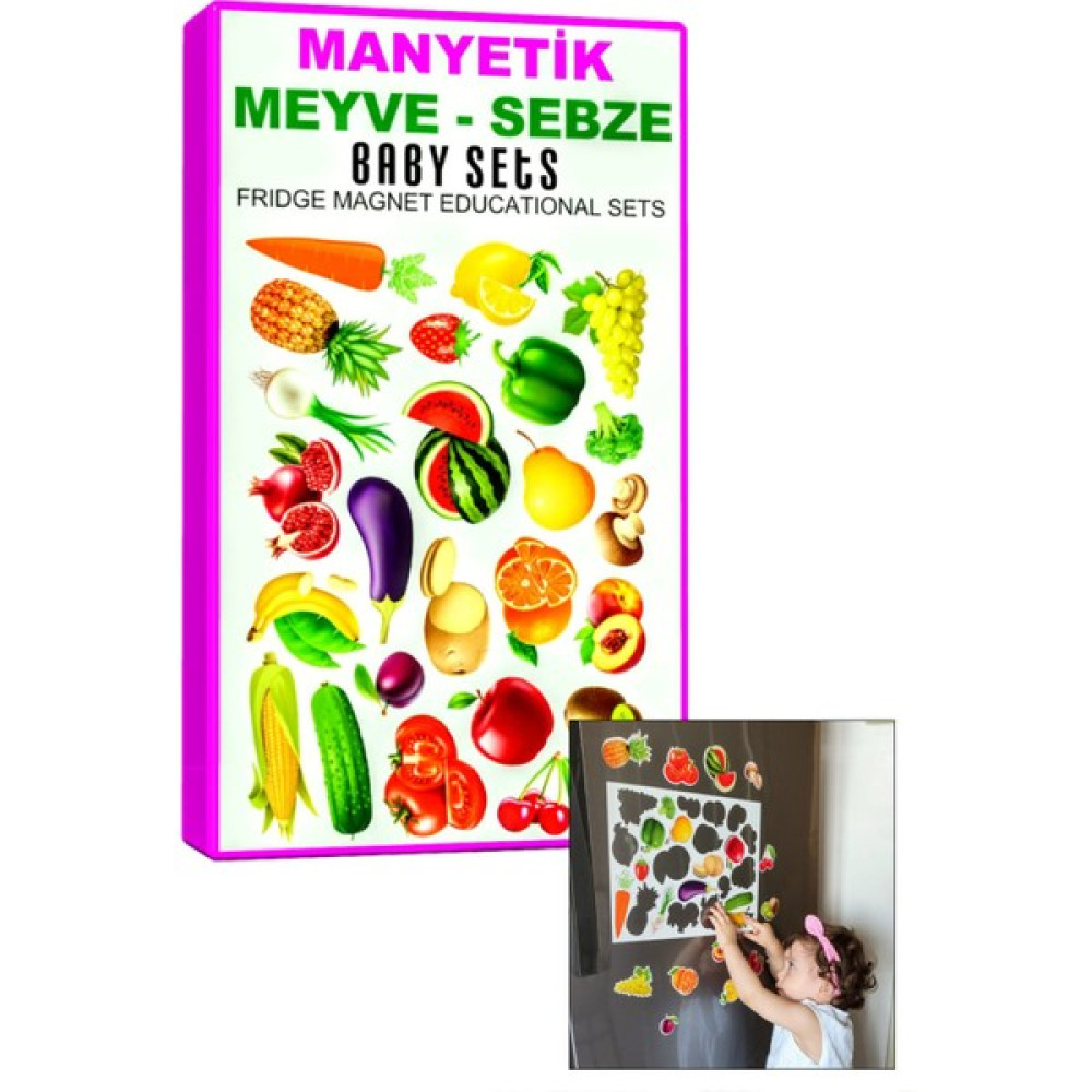 Schmülzer Buzdolabı Eğitici Manyetik Meyveler/sebzeler - Manyetik Bultak Şablon Eğitici Oyuncak Eğitici Oyuncak Fiyatı