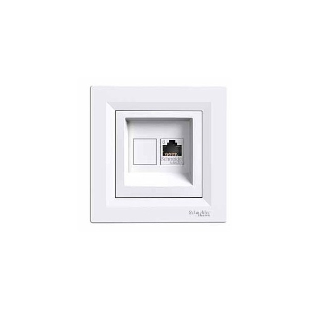 Schneider Electric Asfora 1*Rj45 Cat5e Beyaz Çerçeveli Prizler Fiyatı