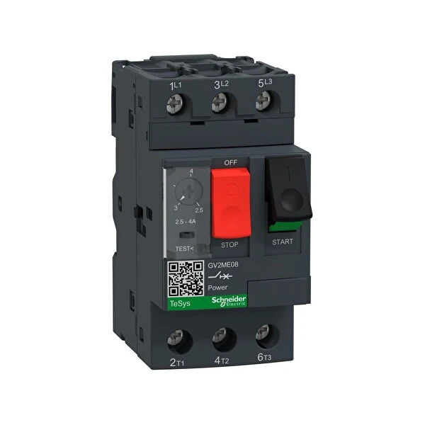 Schneider Electric Tesys Deca Gv2Me08 Motor Koruma Şalteri (2.5A-4A) Güç Kablosu Fiyatı