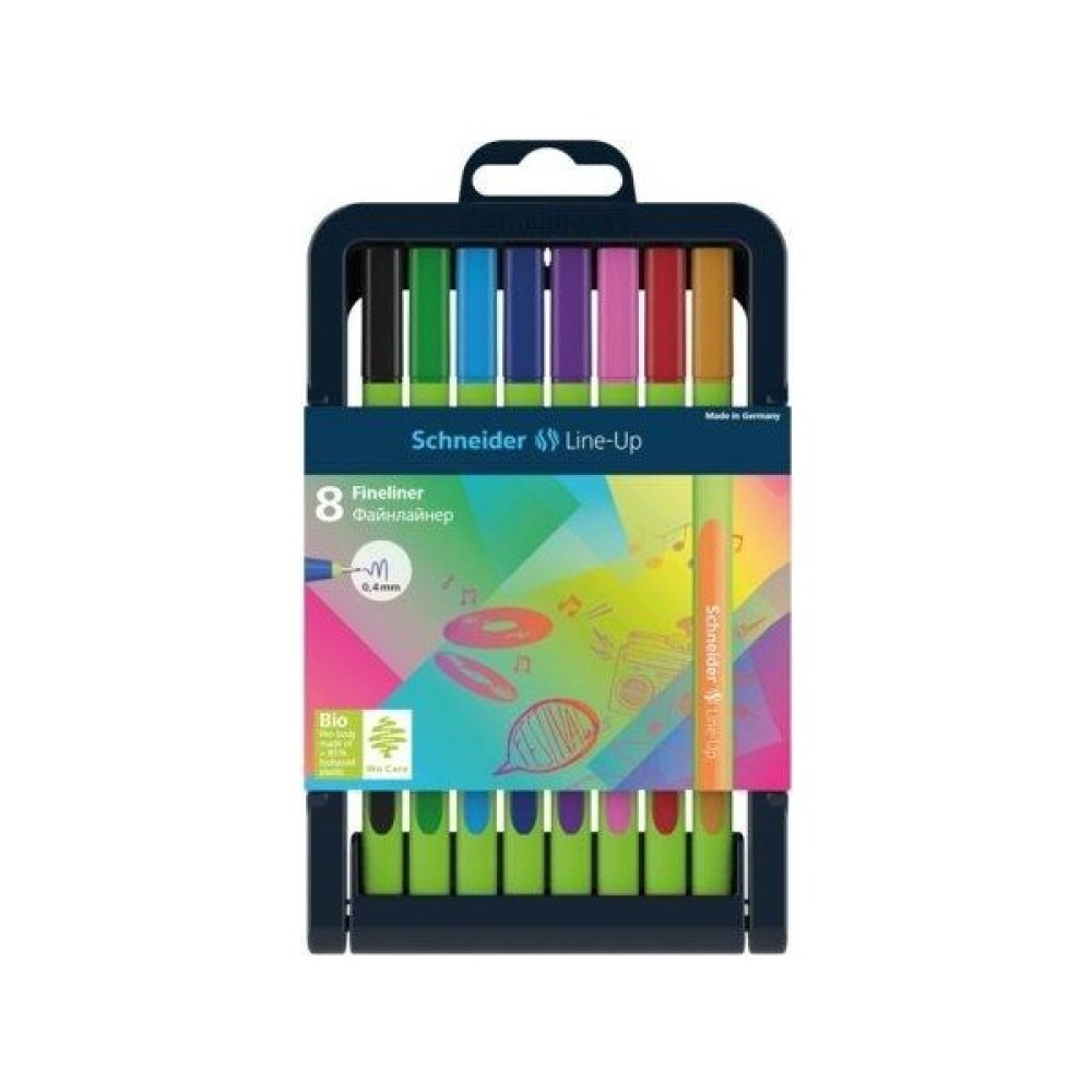 Schneider Link-It Bio-Plastik Fineliner 0.4 mm. 8 Renk Tam Boy Keçe Uçlu Kalem Fiyatı