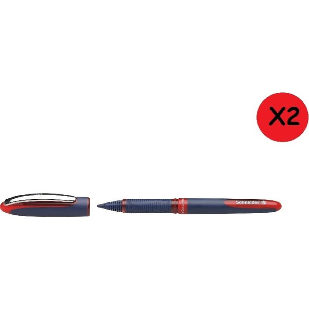 Schneider One Business 0,6 Mm Roller İmza Kalemi Kırmızı 2 Adet - 2'li Jel Mürekkepli (Roller) Kalem Fiyatı