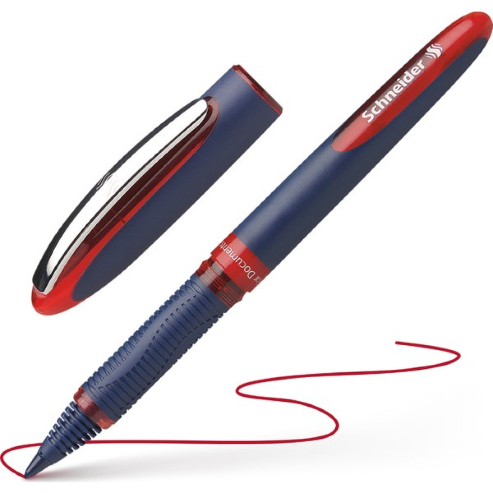 Schneider One Business 0,6 Mm Roller İmza Kalemi Kırmızı - Tekli Jel Mürekkepli (Roller) Kalem Fiyatı