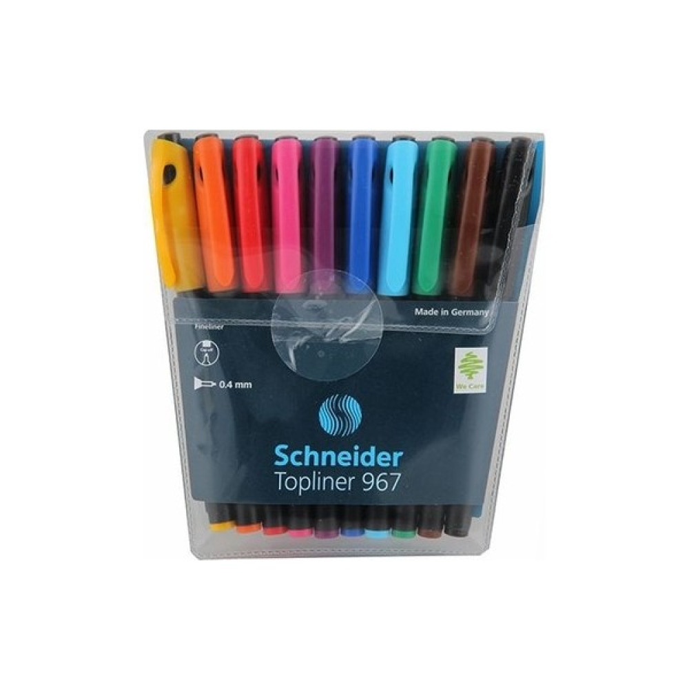 Schneider Topliner 967 Fiber Uçlu Kalem 0,4 mm 10 Renk Keçe Uçlu Kalem Fiyatı