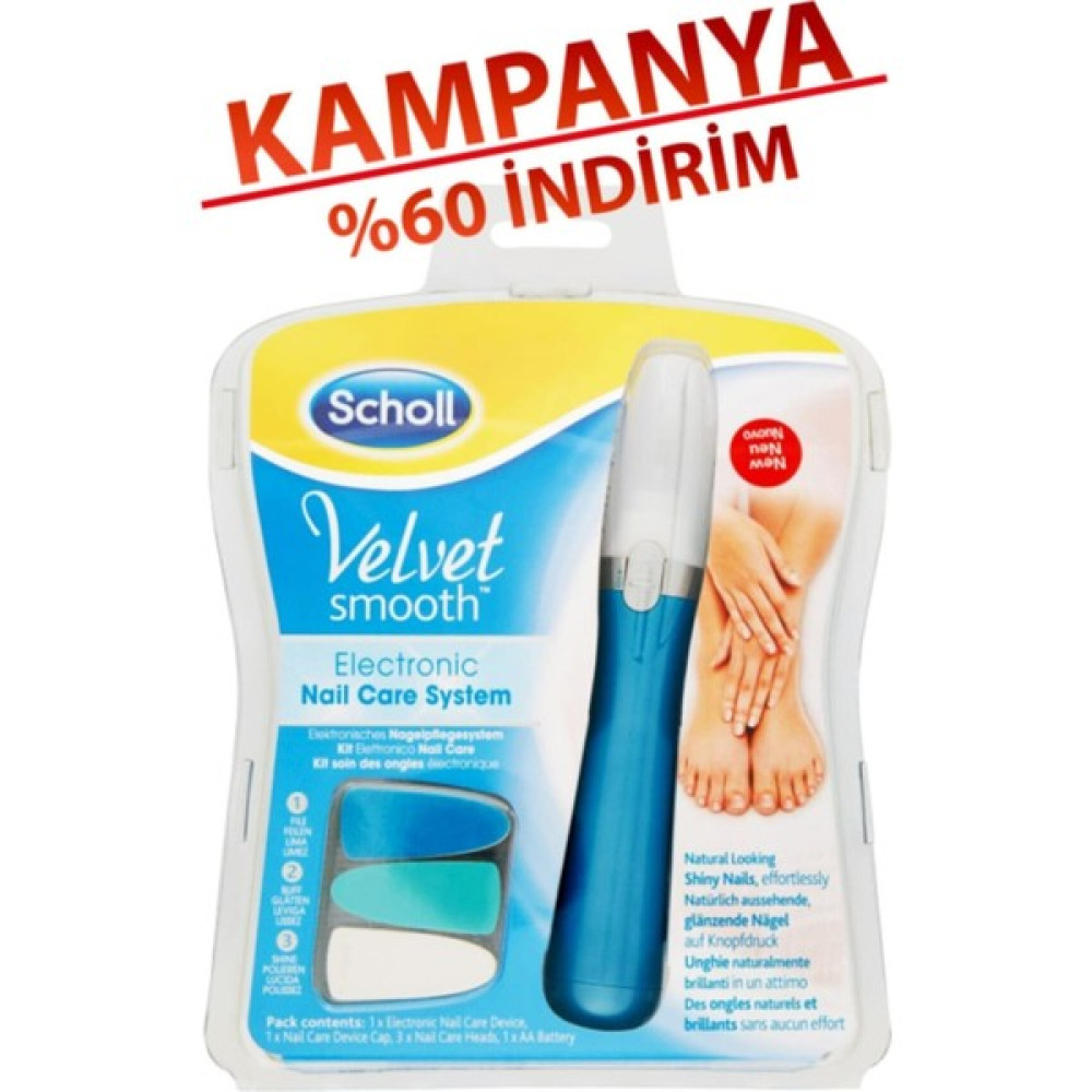 Scholl Velvet Smooth Elektronik Tırnak Bakım Seti School Manikür / Pedikür Malzemeleri ve Setleri Fiyatı