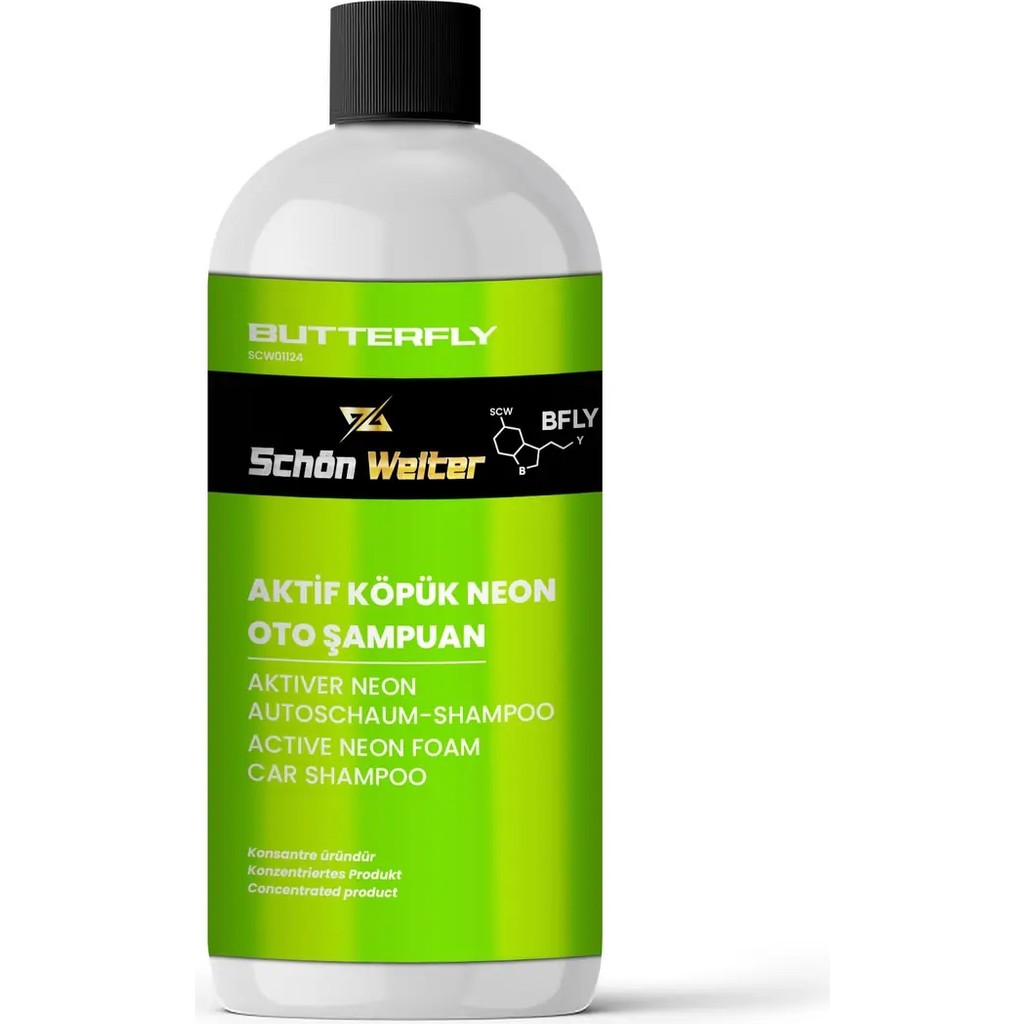 Schön Weiter Araç Oto Aktif Köpük Neon Oto Şampuan 500ML (Butterfly) Diğer Fiyatı