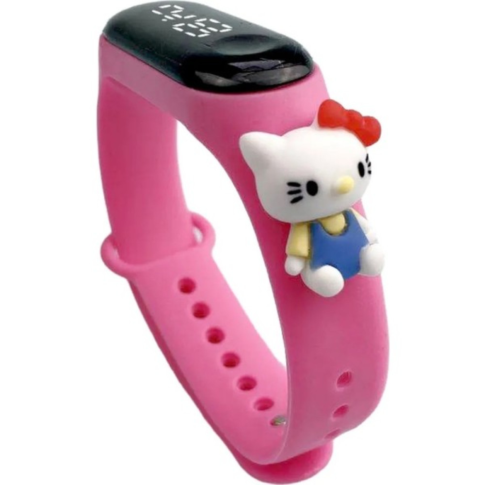 Schullz Schulzz Hello Kitty Örümcek Karakter Figürlü Su Geçirmez LED Ekran Çocuk Saati Kol Saatleri Fiyatı