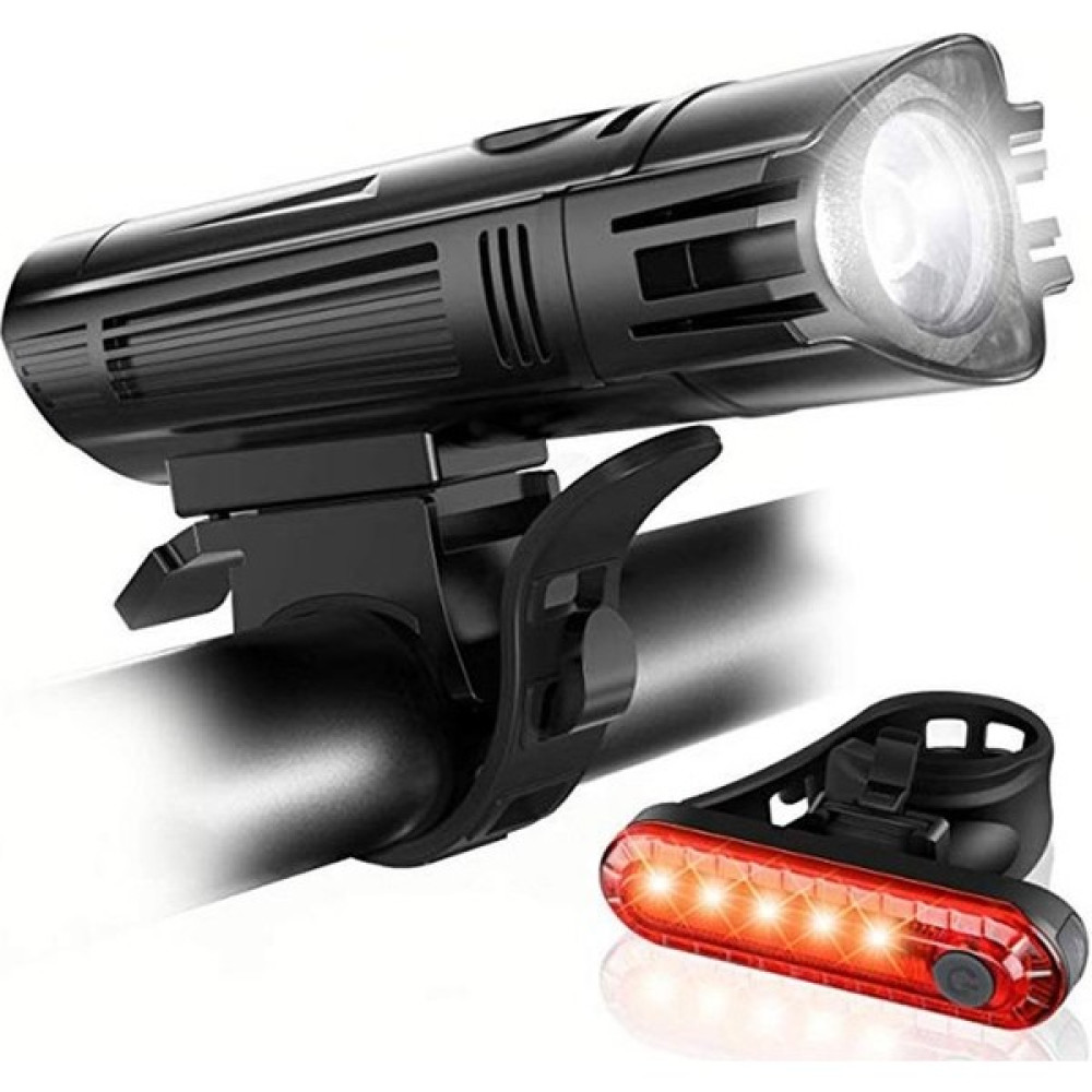Schulzz T6 LED 300 Lümen 4 Modlu Su Geçirmez USB Şarjlı Ön Arka Bisiklet Farı Işığı 1300 Mah Oto Boyaları Fiyatı