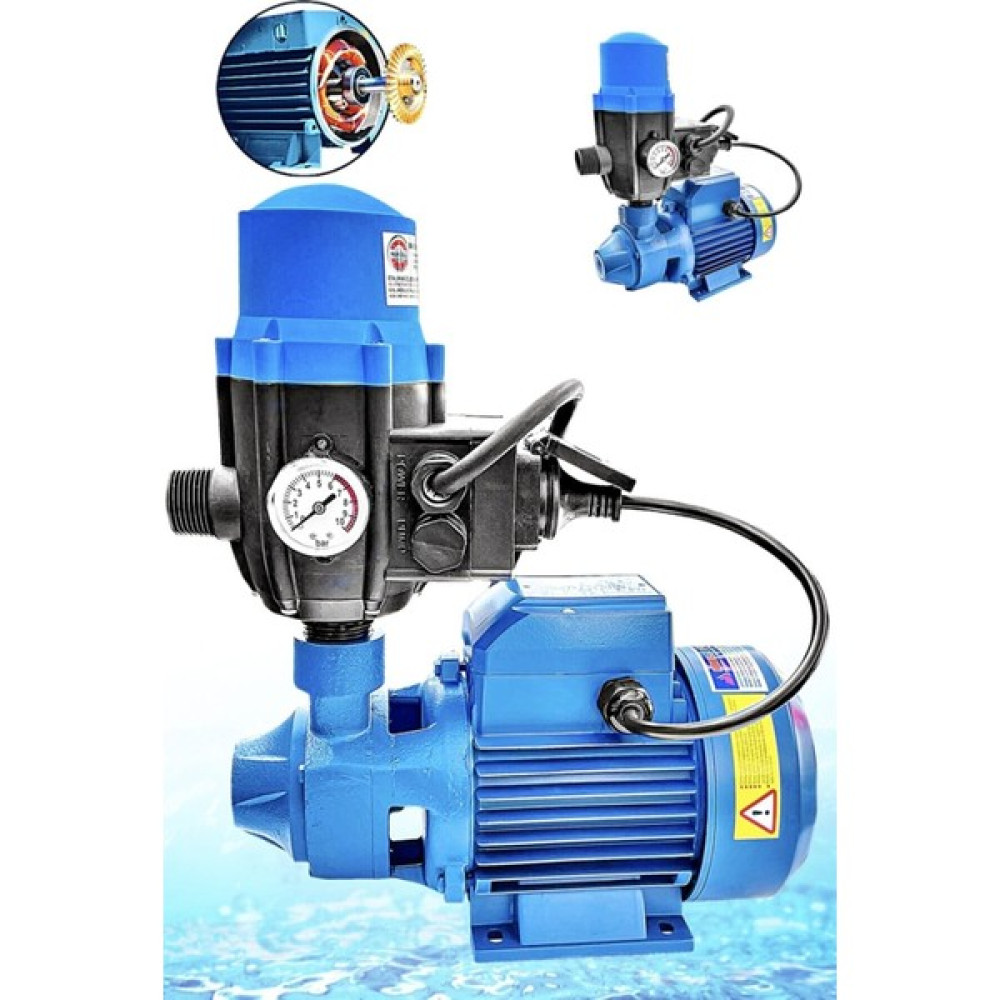 Schutzenger 0.37KW 0.5 Hp Aleminyum Sargılı Paket Hidrofor Sistem Su Pompası Su Motoru SC60ALEMINYUM - Mavi - 2 L Su Motoru Fiyatı