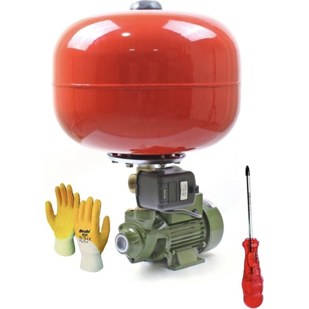 Schutzenger Germany QB60 0.70 Hp 24 Lt Tank Santrifüj Otomatik Hidrofor Pompa Paket Hidrofor 2 Kat 2 Daire Scqbful Su Motoru Fiyatı