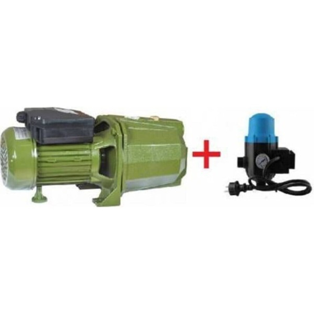 Schutzenger Otomatik Su Pompası 1.5 Hp JET100P 1'' Parmak Hidrofor Pompa 45MT Dik Atar Schjet Su Motoru Fiyatı