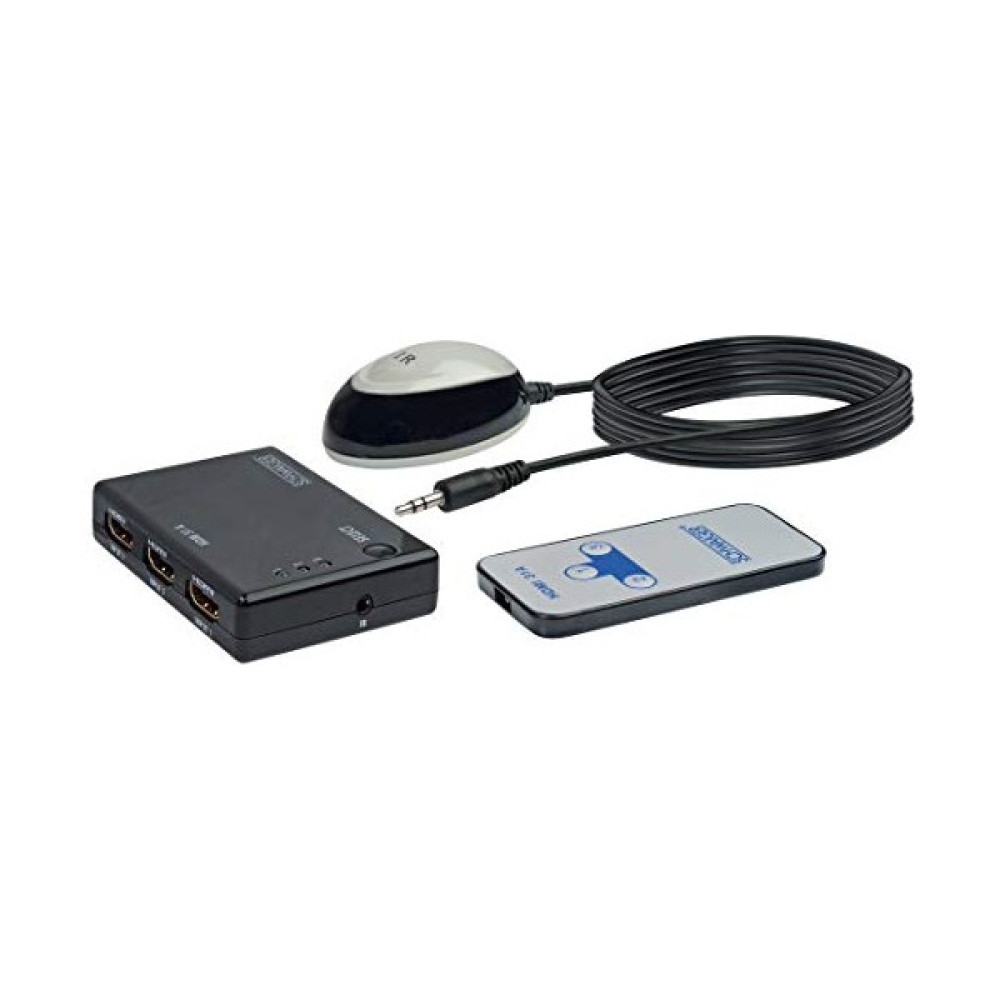 Schwaiger Otomatik Hdmı Switch 3 Giriş 1 Çıkış Uzaktan Kumandalı HDMI Kablo Fiyatı
