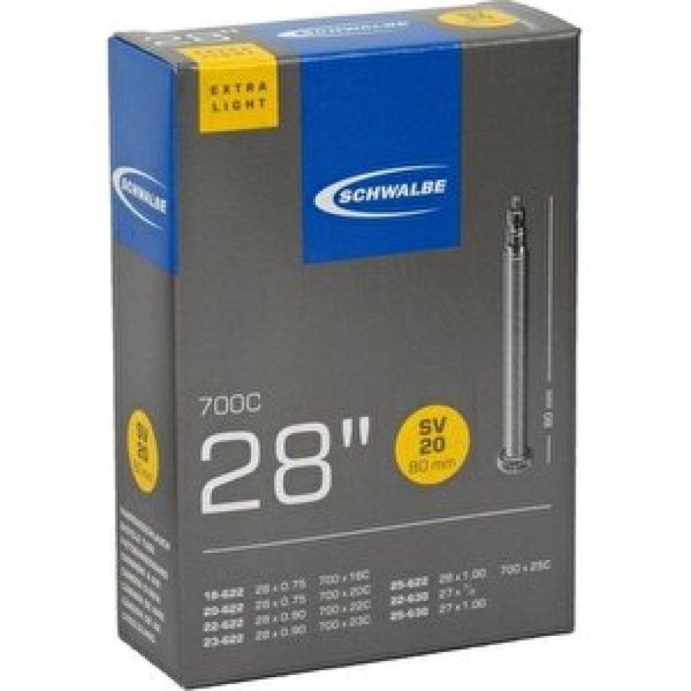 SCHWALBE Schwalbe 700x18-25 Sv20 Presta X-light İç Lastik 80mm Bisiklet Aksesuarları Fiyatı