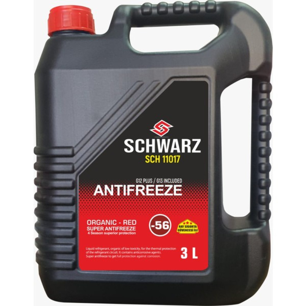 Schwarz Antifiriz -56° 3 Litre - Kırmızı Antifiriz Fiyatı