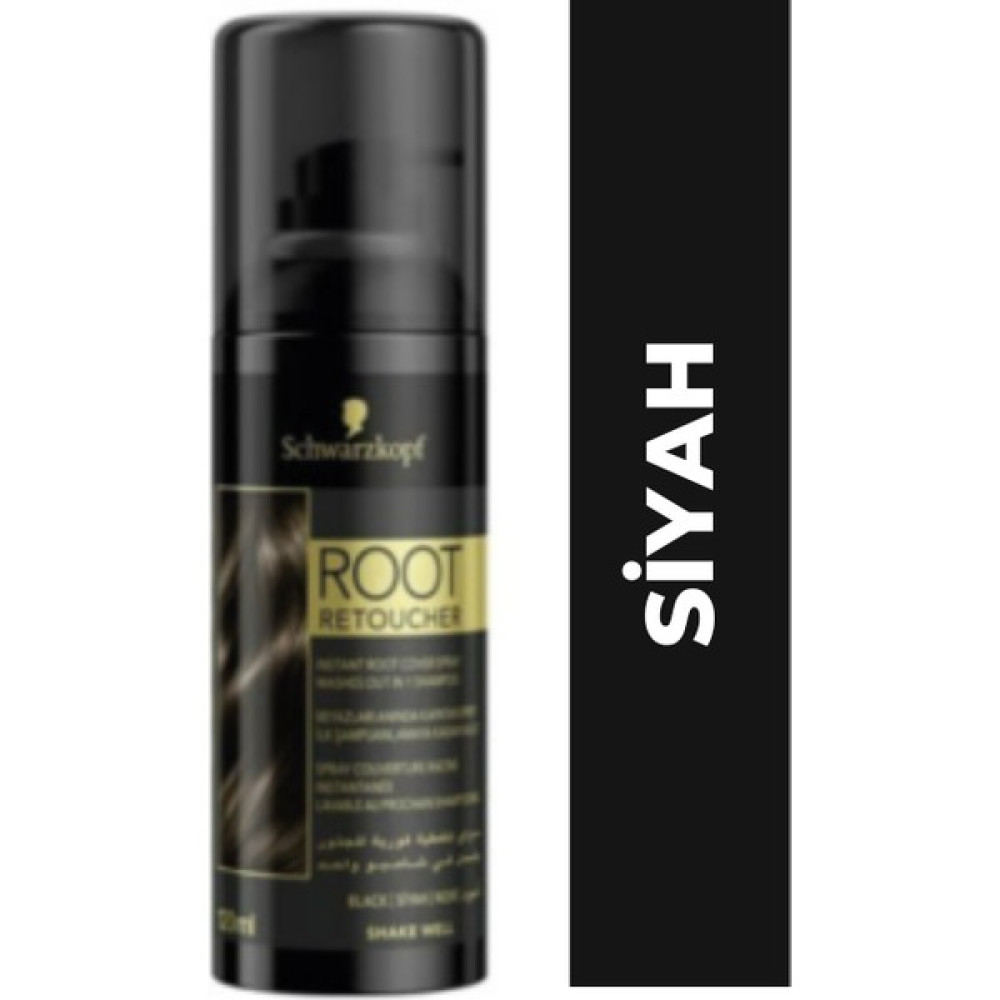 Schwarzkopf Beyaz Saç Kapatıcı Schwarzkopf Root Retoucher Sprey Boya 120 ml - Siyah Saç Boyası Fiyatı