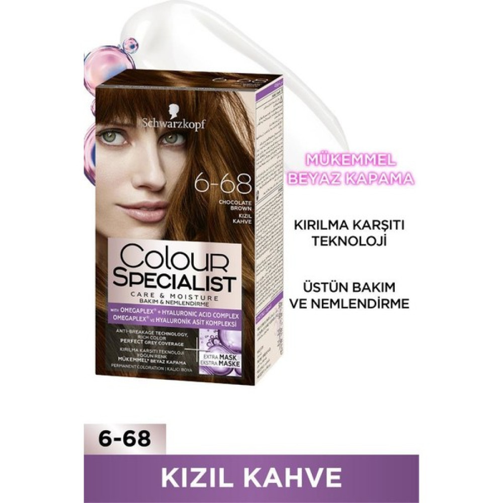 Schwarzkopf Colour Specialist Kızıl Kahve 6-68 Saç Boyası Oto Boyaları Fiyatı