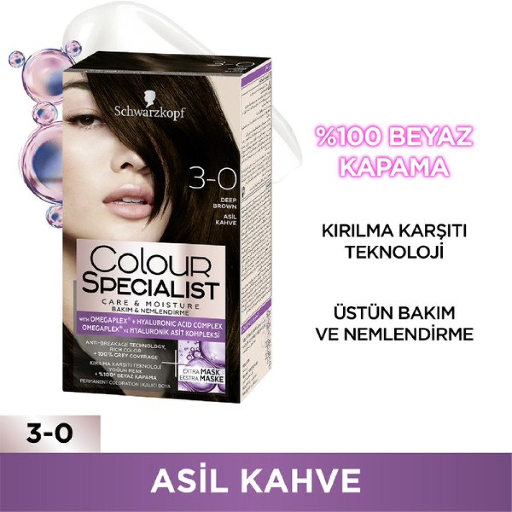 Schwarzkopf Colour Specialist Saç Boyası Asil Kahve 3-0 Saç Boyası Fiyatı
