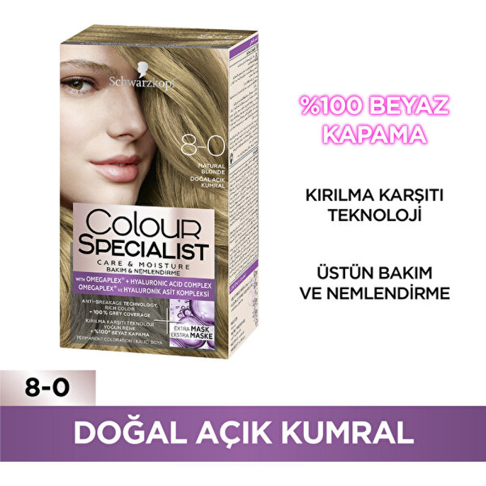 Schwarzkopf Colour Specialist Saç Boyası Doğal Açık Kumral 8-0 Saç Boyası Fiyatı