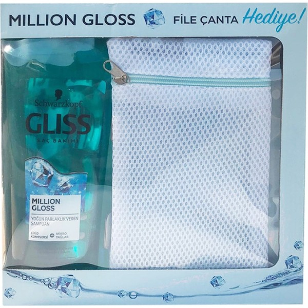 Schwarzkopf Gliss Şampuan 500 ml Million Gloss Çanta Hediyeli Şampuan ve Saç Kremi Fiyatı