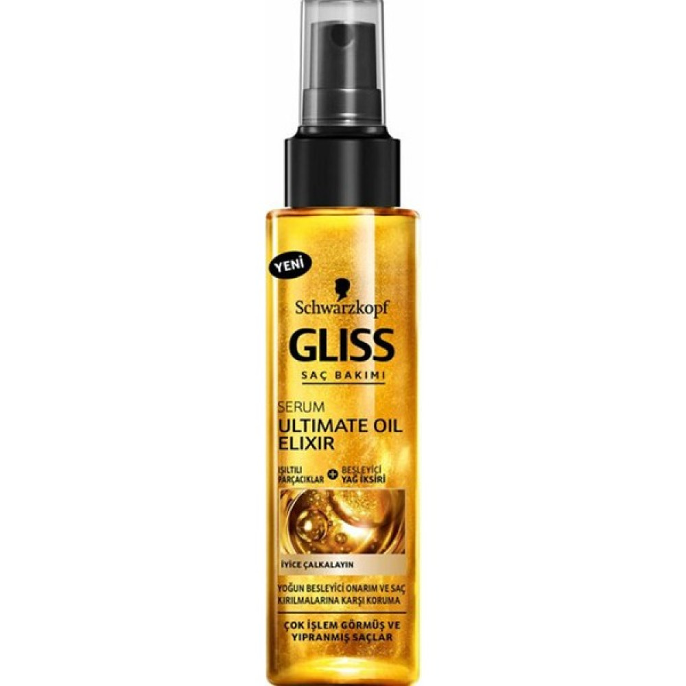 Schwarzkopf Gliss Ultimate Oil Elixir Nemlendirici Saç Bakım Bakım Serumu 100 ml Saç Bakım Maskeleri & Serumlar & Spreyler Fiyatı