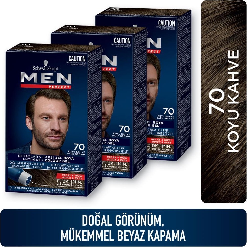 Schwarzkopf Men Perfect 70 Koyu Kahve Saç Boyası 3 Adet Orta Kalıcılık ve Doğal Görünüm SSD / Solid State Drive Fiyatı