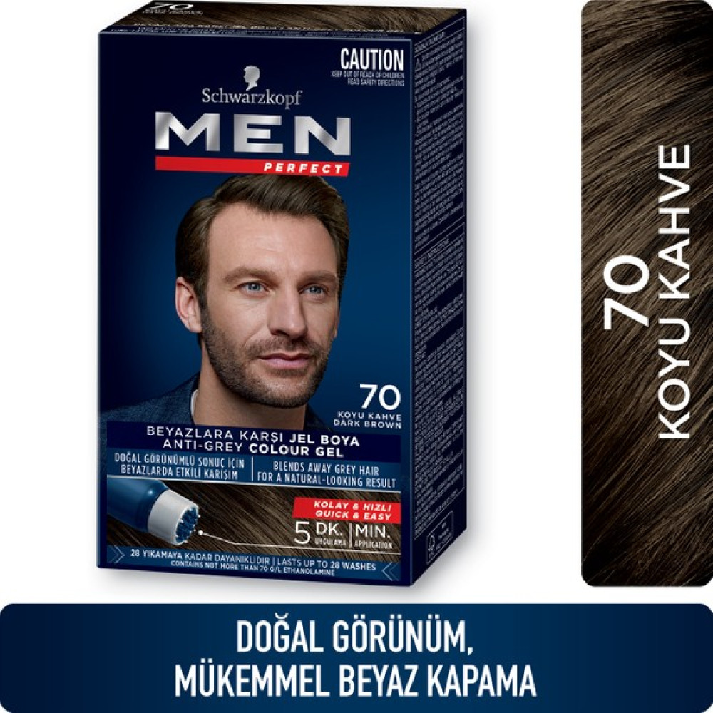 Schwarzkopf Men Perfect Jel Saç Boyası 70 Koyu Kahve Saç Boyası Fiyatı