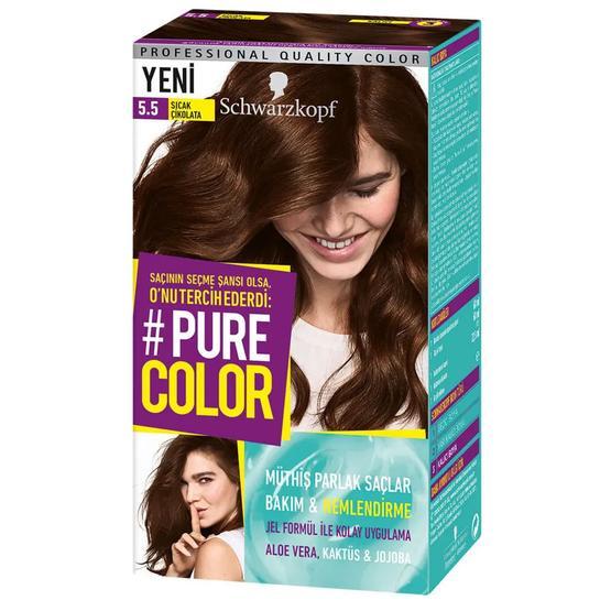 Schwarzkopf Pure Color 5-5 Sıcak Çikolata Saç Boyası Saç Boyası Fiyatı