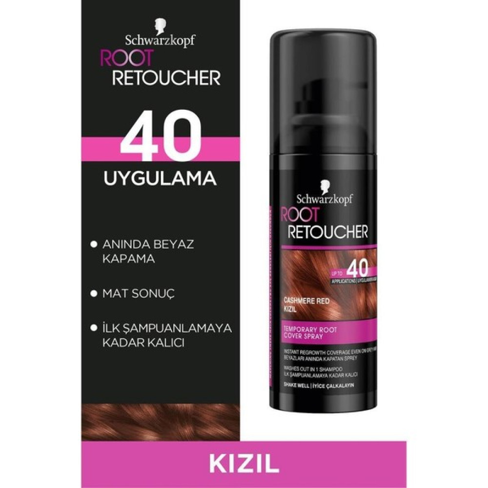 Schwarzkopf Root Retoucher Beyazları Anında Kapatan Sprey Saç Boyası Kızıl 120 ML Saç Boyası Fiyatı
