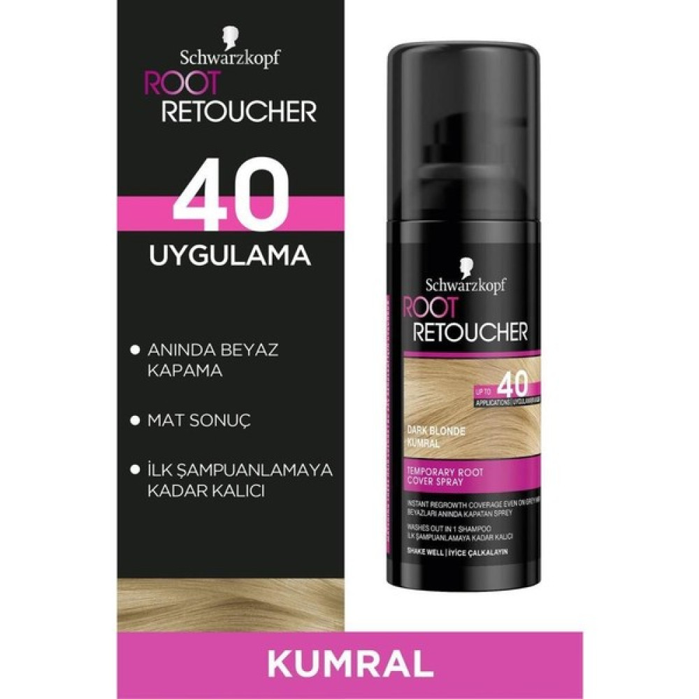 Schwarzkopf Root Retoucher Beyazları Anında Kapatan Sprey Saç Boyası Kumral 120 ML Saç Boyası Fiyatı