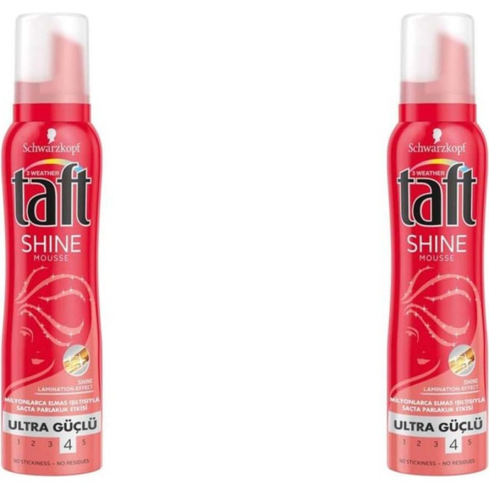 Schwarzkopf Taft Saç Köpüğü Ultra Güçlü 4 Shine 150ML 2li Saç Şekillendirici Köpük Fiyatı