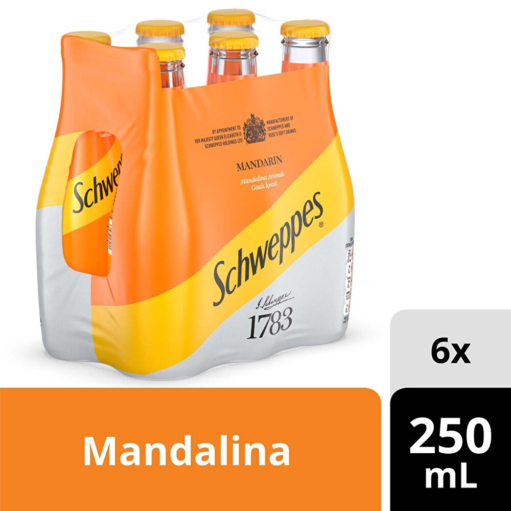 Schweppes Mandalina Aromalı Gazlı İçecek Cam 6x250 ml Gazlı İçecek Fiyatı