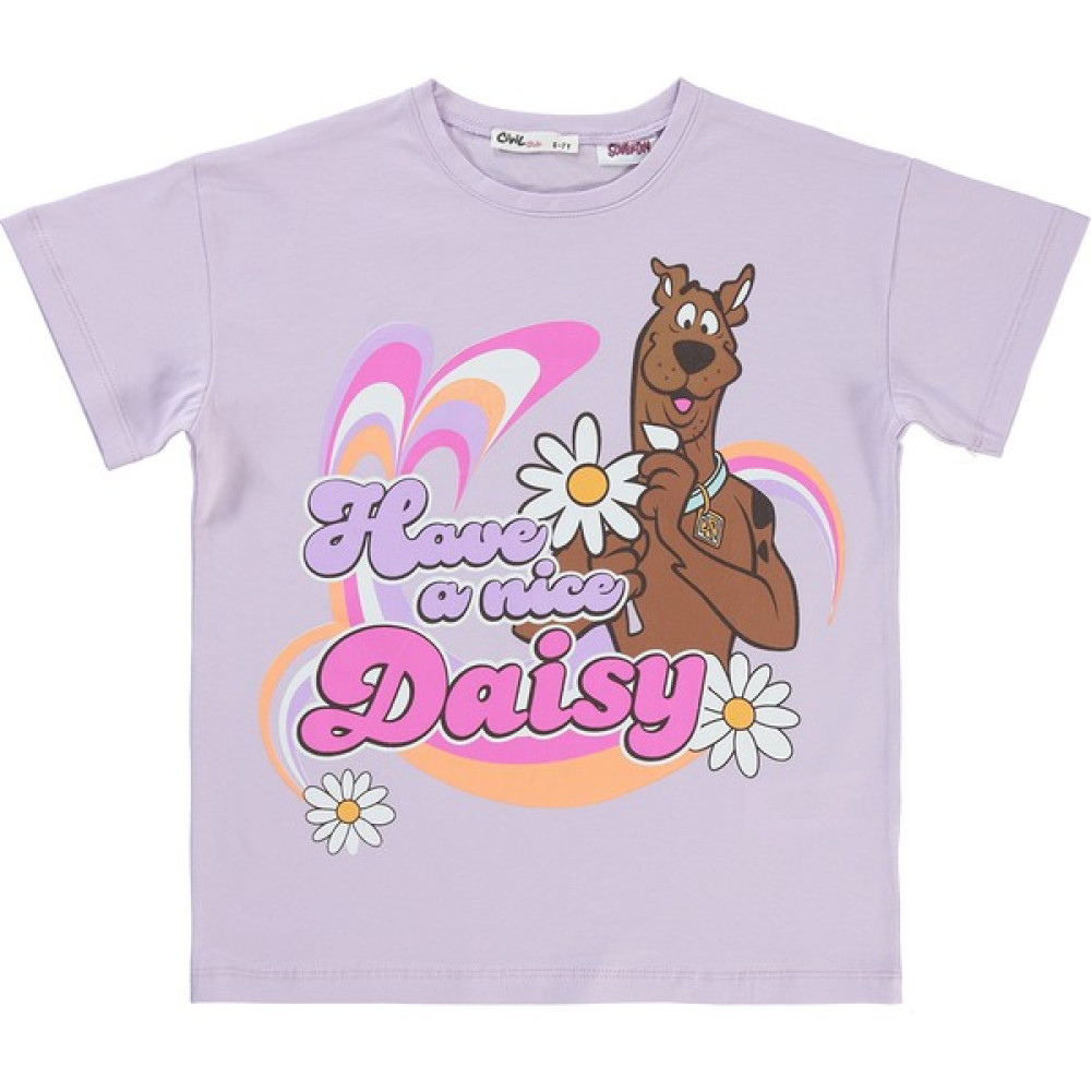 SCOOBY-DOO Scooby Doo Kız Çocuk Tişört 6-9 Yaş Nazik Lavanta Kız Çocuk T-shirt Fiyatı