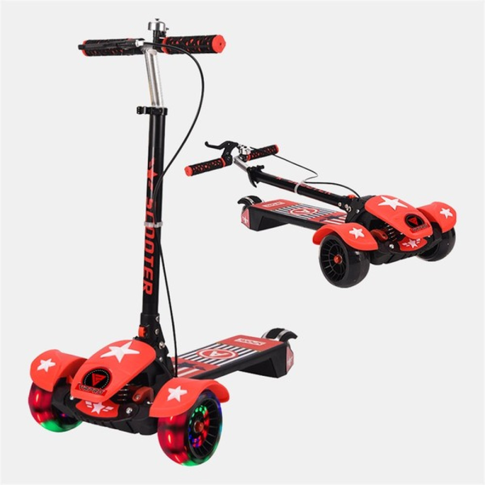 Scooter Bluetoothlu Müzikli ve LED Işıklı X1 Kablolu - Kırmızı Açık Hava, Deniz ve Spor Oyuncakları Fiyatı