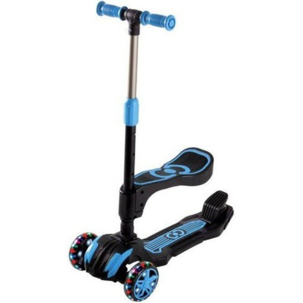 Scooter Cool Wheels Işıklı Mavi Combo Oturaklı Scooter 5+ Açık Hava, Deniz ve Spor Oyuncakları Fiyatı