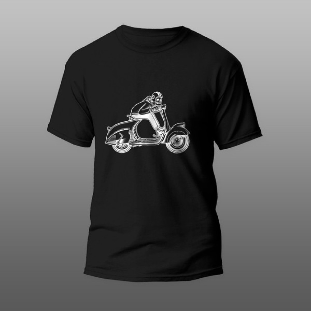 Scooter Motorcu T-Shirt - 2XL - Siyah Oto Boyaları Fiyatı
