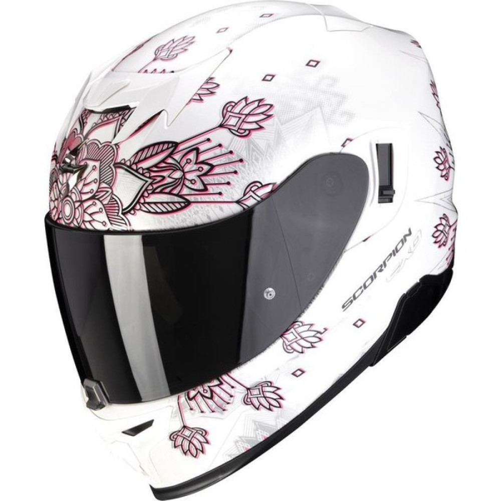 Scorpion Exo 520 Air Tina Kapalı Motosiklet Kaskı (Beyaz Gümüş) - M - Beyaz - Gümüş Motorsiklet Kaskları Fiyatı