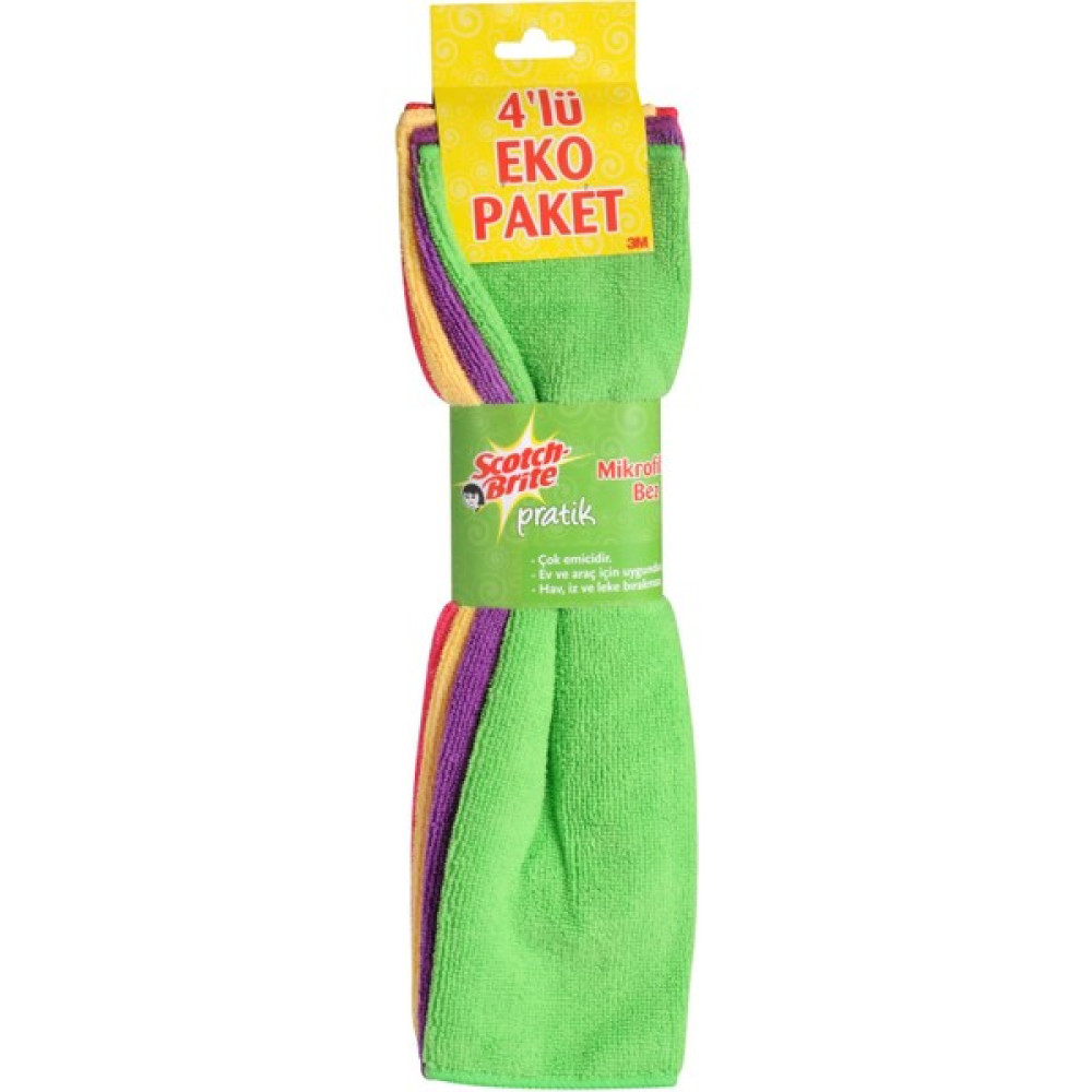 Scotch Brite Mikrofiber Açık Bez 4'lü Retro Oto Boyaları Fiyatı