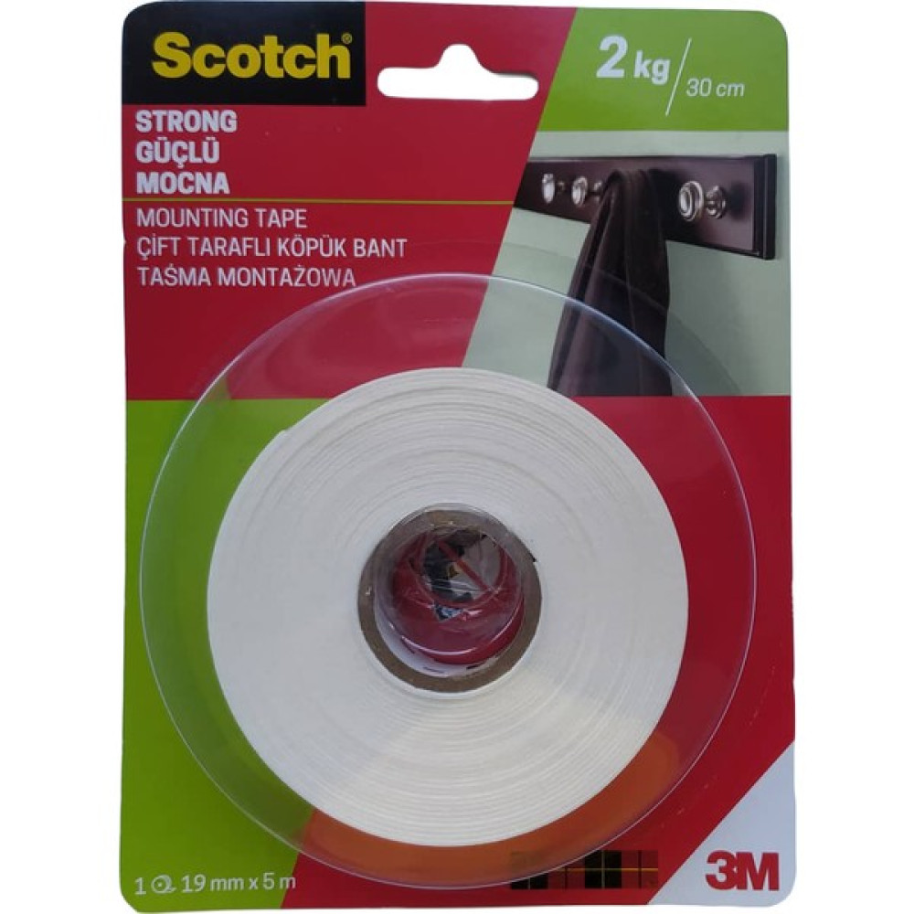 Scotch Güçlü Çift Taraflı Köpük Bant ( 19 mm x 5 M ) Oto Boyaları Fiyatı