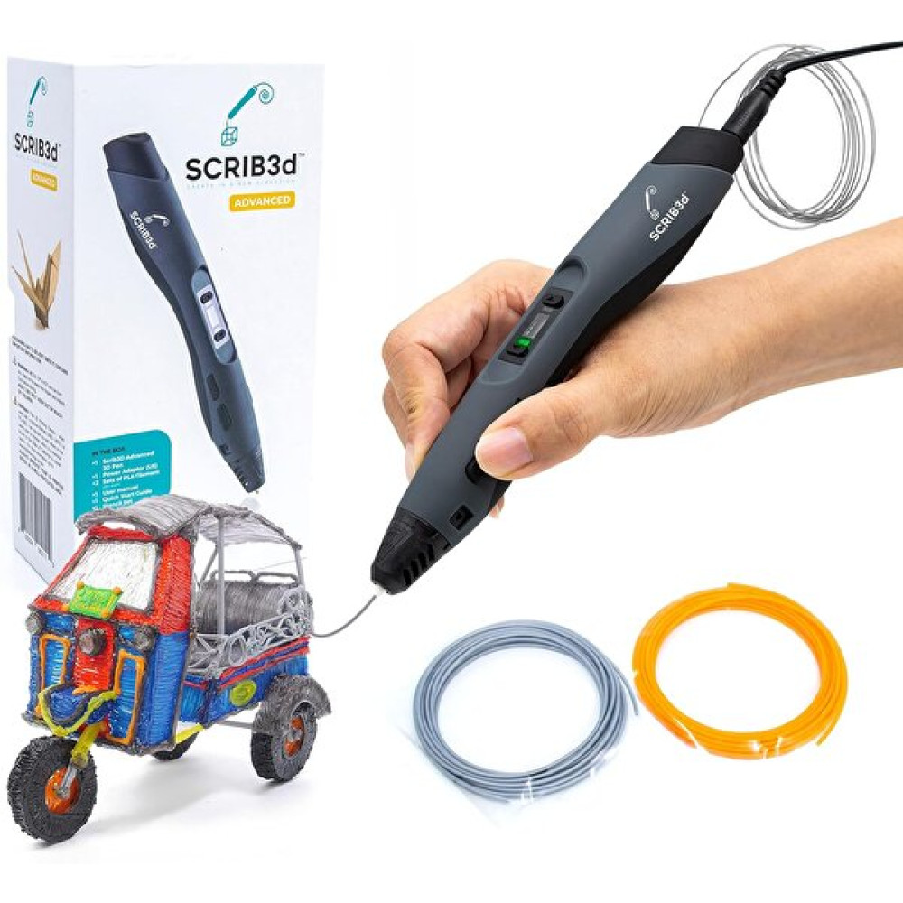 Scrib3D Gelişmiş 3D Baskı Kalemi - 20 Feet Filament Şablon Kitabı Tablet Pc Aksesuarları Fiyatı