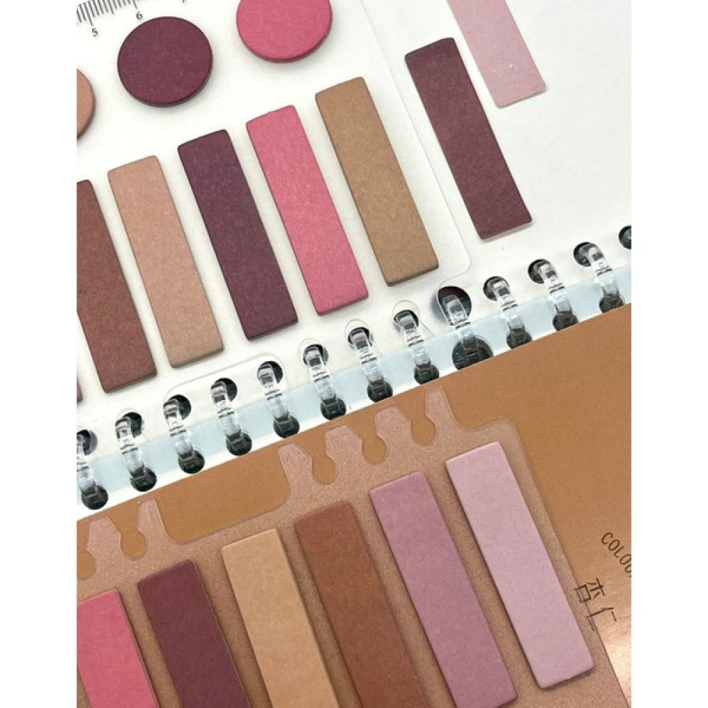 Scrikss 10 Renkli 7 Şerit, 4 Daire Şekilli ve Cetvelli Kağıt Index Pembe / Indeks / Index Sticker / Post-It Not Defteri & Bloknot Fiyatı