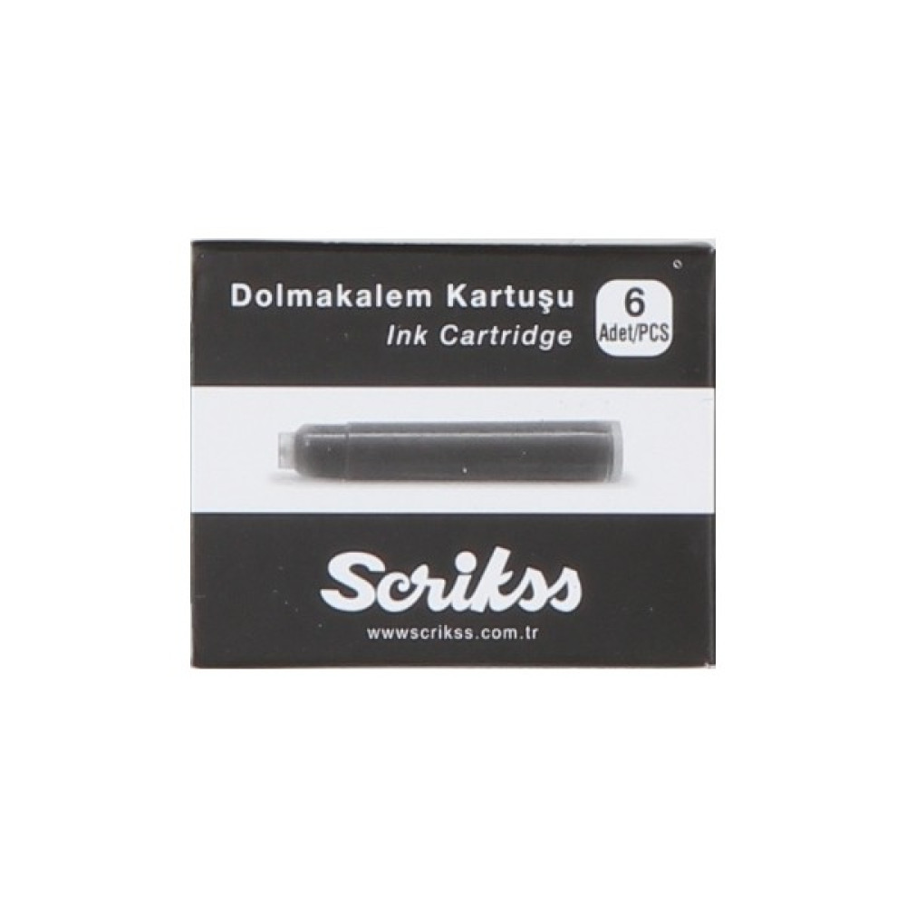 Scrikss Dolmakalem Kartuşu Siyah (Tek Kutu) Dolma Kalem Fiyatı