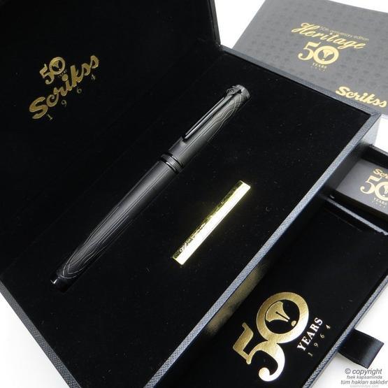Scrikss Herıtage Mat Siyah 50 Yıl Roller Kalem Jel Mürekkepli (Roller) Kalem Fiyatı