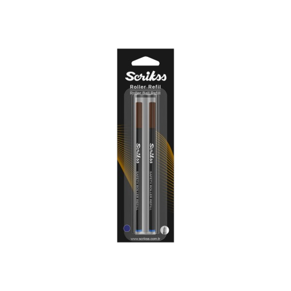 Scrikss Safety Roller Kalem Yedeği 2'li Blister Mavi Jel Mürekkepli (Roller) Kalem Fiyatı