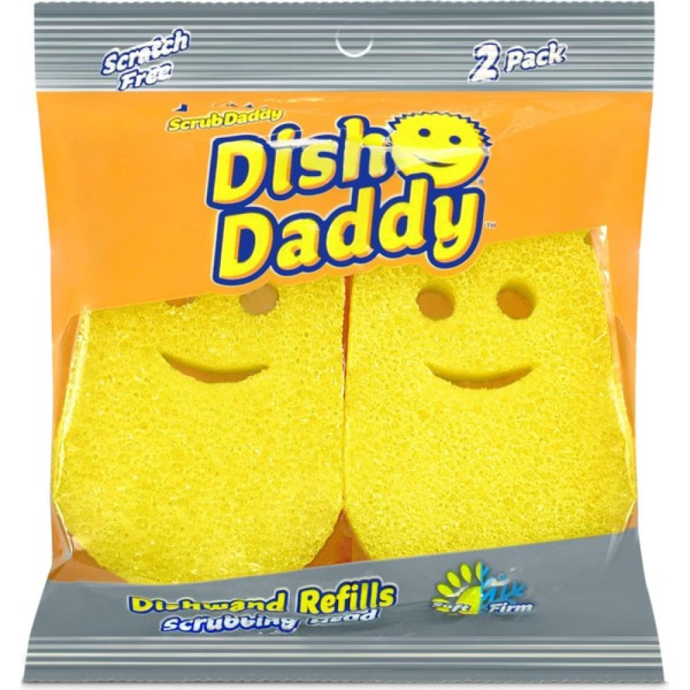 Scrub Daddy Dish Daddy Deterjan Hazneli Bulaşık Süngeri Yedek Başlıkları (2'li Paket) - Sarı Bulaşık Yıkama Fiyatı