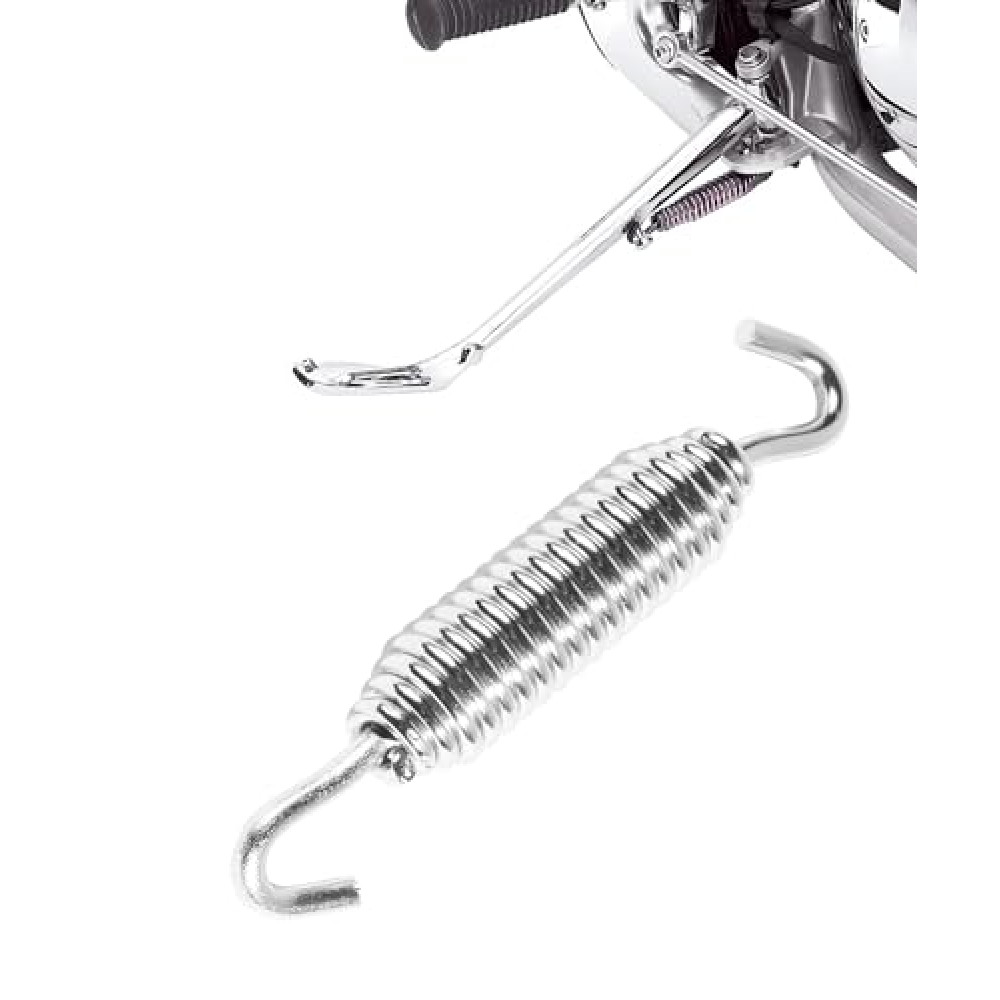SCUARI Motorcycle Kickstand,Kickstand Spring,Car Accessories Motorcycle Kickstand Spring,4.01inch Chrome Kickstand Spring,Motorcycle Kickstand Jiffy Stand Spring,Replace #50005-85A,Fits Most Models