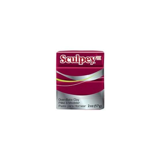 Sculpey III 1140 Deep Red Pearl Polimer Kil