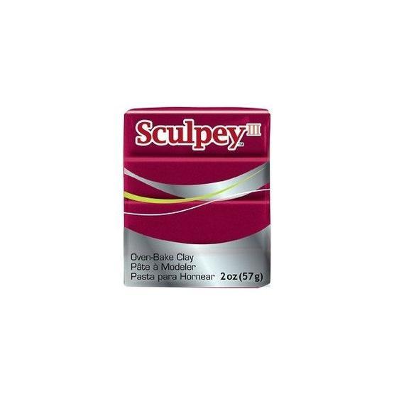 Sculpey III 1140 Deep Red Pearl Polimer Kil