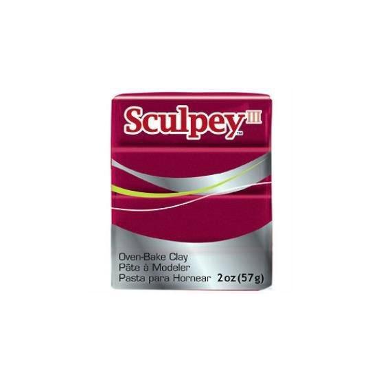 Sculpey III 1140 Deep Red Pearl Polimer Kil